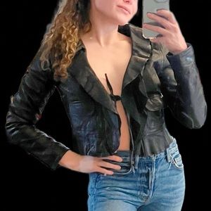 VINTAGE GENUINE LEATHER JACKET.RARE.🔥